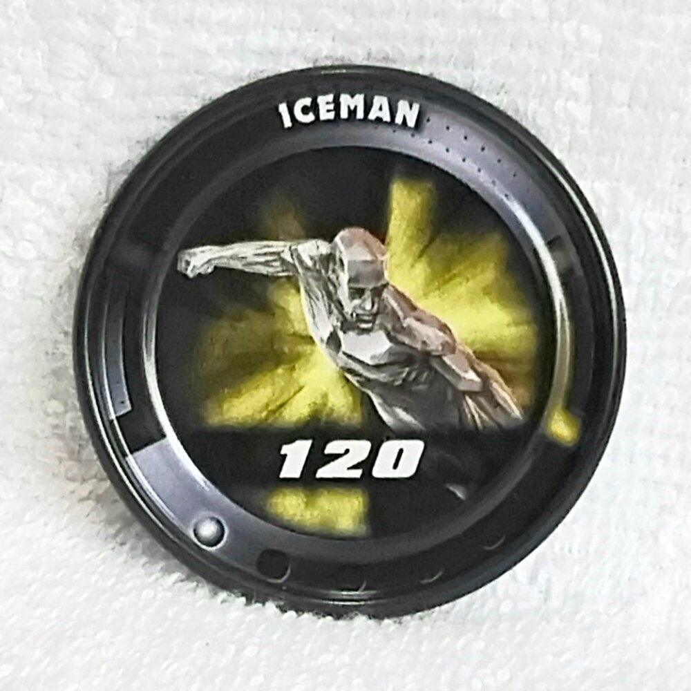 3/$20 NM/M 2011 Upper Deck Iceman 2" Marvel Slingers Medallion #15!!